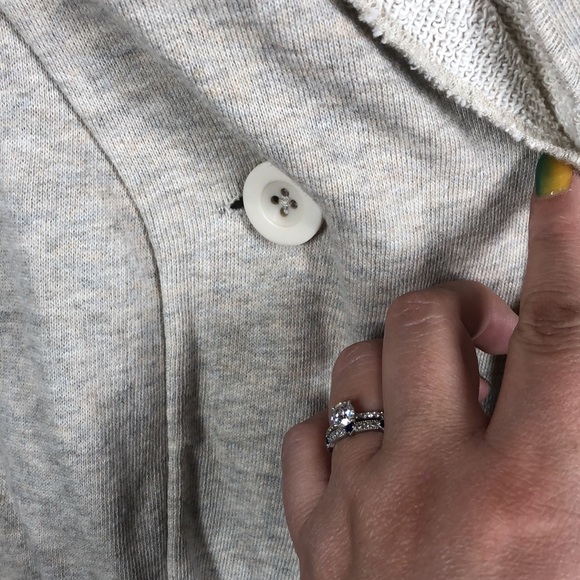 Point Zero tan hooded cardigan size large - Picture 3 of 10